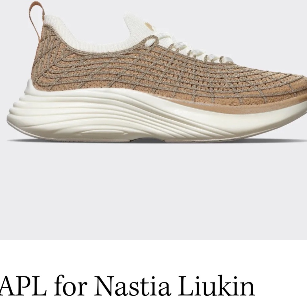 APL X Nastia Liuken TechLoom Zipline Sneakers - Champagne Metallic
